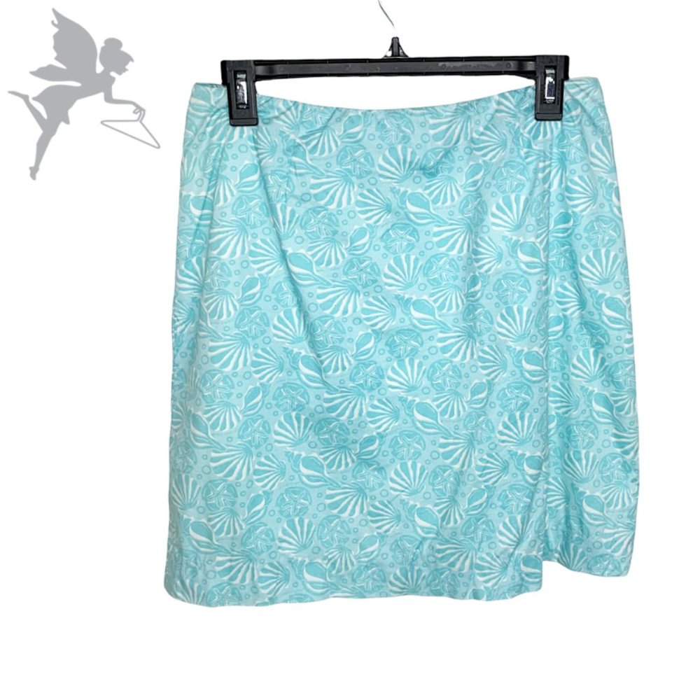 VINEYARD VINES Shell Print Miniskirt
